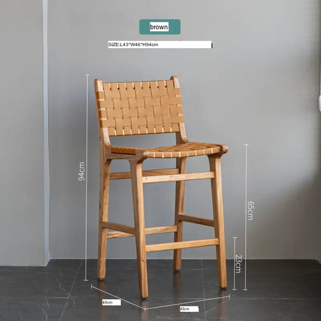 ABOUT WHITE Kaori Elegant Woven Bar Chair from ABOUT WHITE