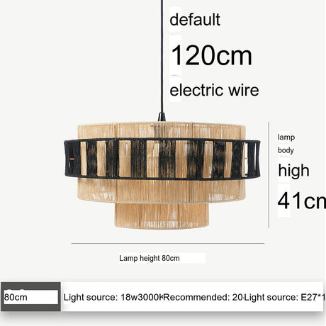 MAILANG Haruki Stylish Scandinavian Woven Ceiling Lamp from MAILANG
