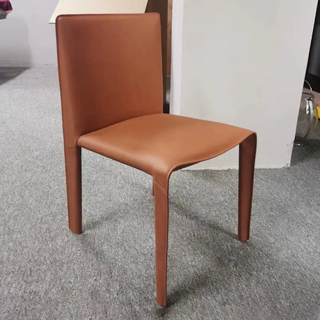 SOOGOOD Leontios Elegant Italian Leather Dining Chair from SOOGOOD