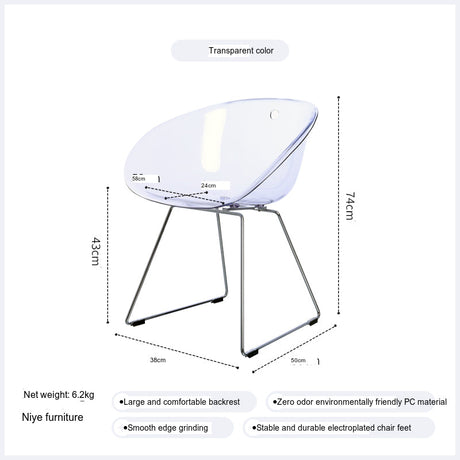 NIYE Elowen Modern Chic Acrylic High Chair from NIYE