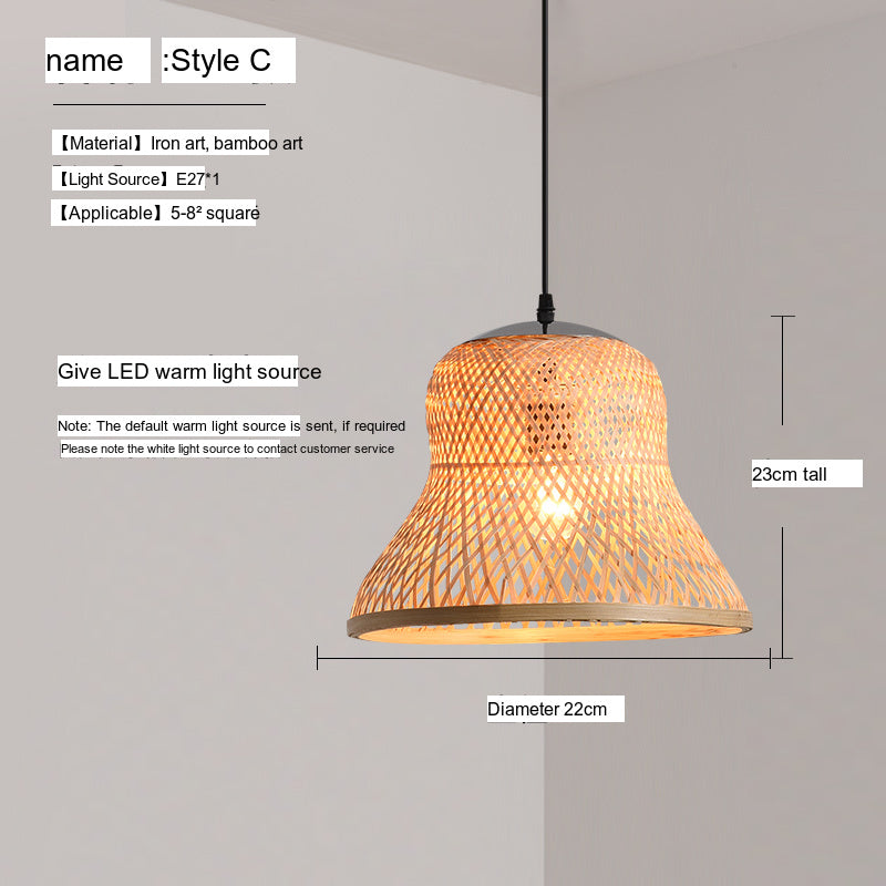 BOJI Haruki Elegant Bamboo Ceiling Lamp from BOJI