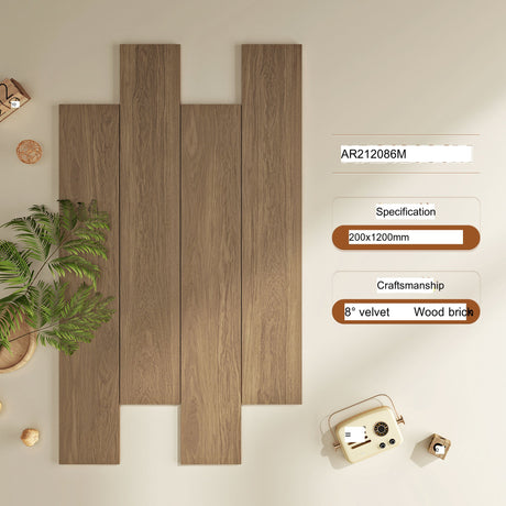LOFTWELL Isolde Luxe Soft Velvet Wood Grain Tiles from LOFTWELL