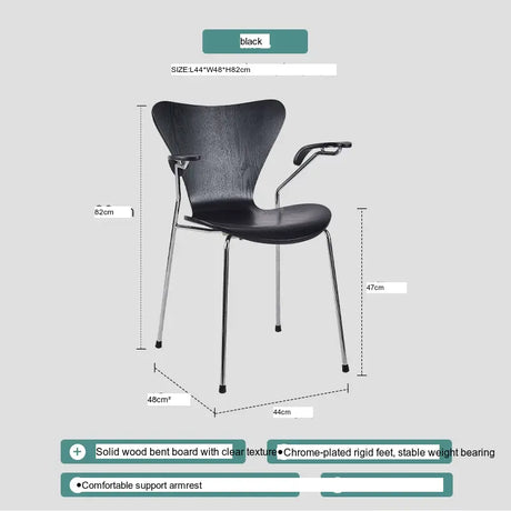 ABOUT WHITE Esmeralda Modern Simple Nordic Dining Chair from ABOUT WHITE