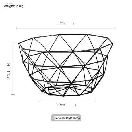 TIANRUN Elowen Minimalist Geometric Fruit Basket from TIANRUN