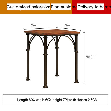 WEIMEI Ainsworth Rustic Industrial Design Table & Chair Set from WEIMEI