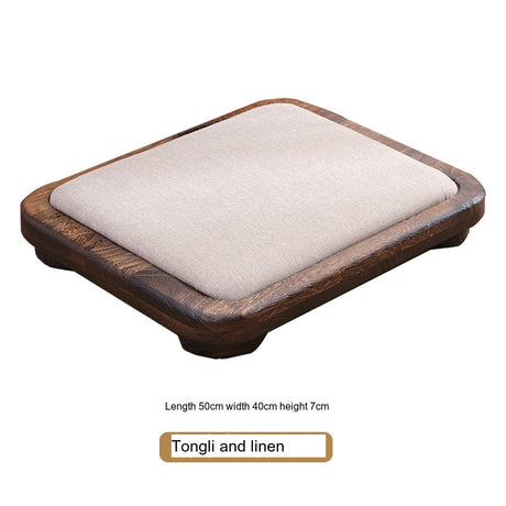 PAULOWNIA Haruki Elegant Solid Wood Chair & Tatami Style Kneeling Stool from PAULOWNIA
