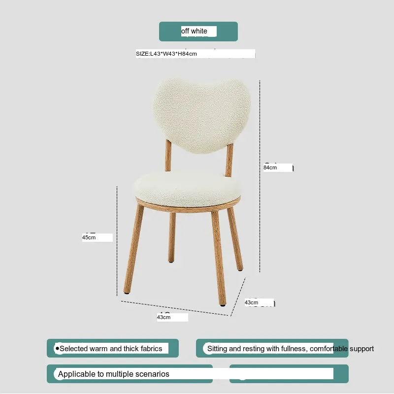 ABOUT WHITE Isolde Chic Soft Upholstered Dining Chair from ABOUT WHITE