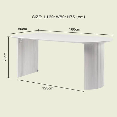 LAZYSPACE Claire Oval Rock Board Table from LAZYSPACE