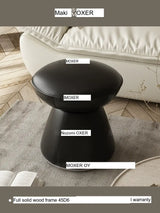 MOXER Elowen Premium Swivel Solid Wood Makeup Stool from MOXER
