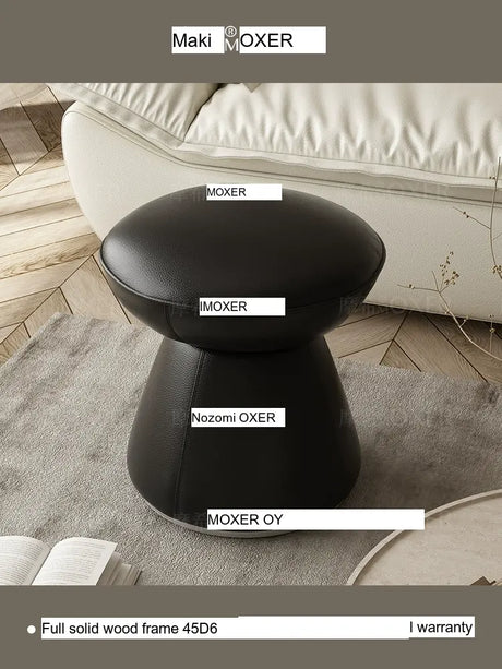MOXER Elowen Premium Swivel Solid Wood Makeup Stool from MOXER