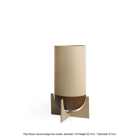 VAVINCI Marisabel Elegant Geometric Metal Vase from VAVINCI