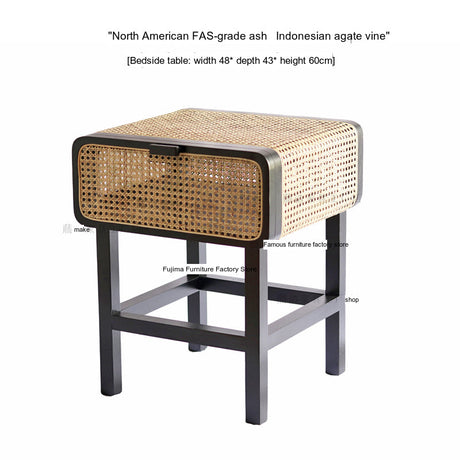 RATTAN FURNITURE Minato Handmade Rattan Bedside Cabinet from RATTAN FURNITURE