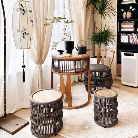 ZIYE Aravind Elegant Compact Balcony Tea Table Set from ZIYE