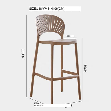 NIYE Tamsin Sleek Stackable Bar Stool from NIYE