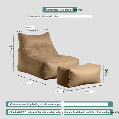 ABOUT WHITE Juniper Cozy Modern Bean Bag Lounge Chair from ABOUT WHITE