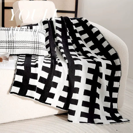 YOULI Genevieve Soft Cozy Knitted Blanket from YOULI