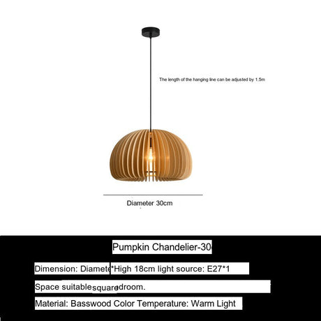 BOJI Takumi Rustic Elegant Wooden Ceiling Lamp from BOJI
