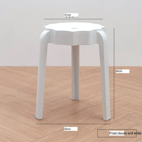NIYE Eldridge Versatile Round Plastic Stool from NIYE