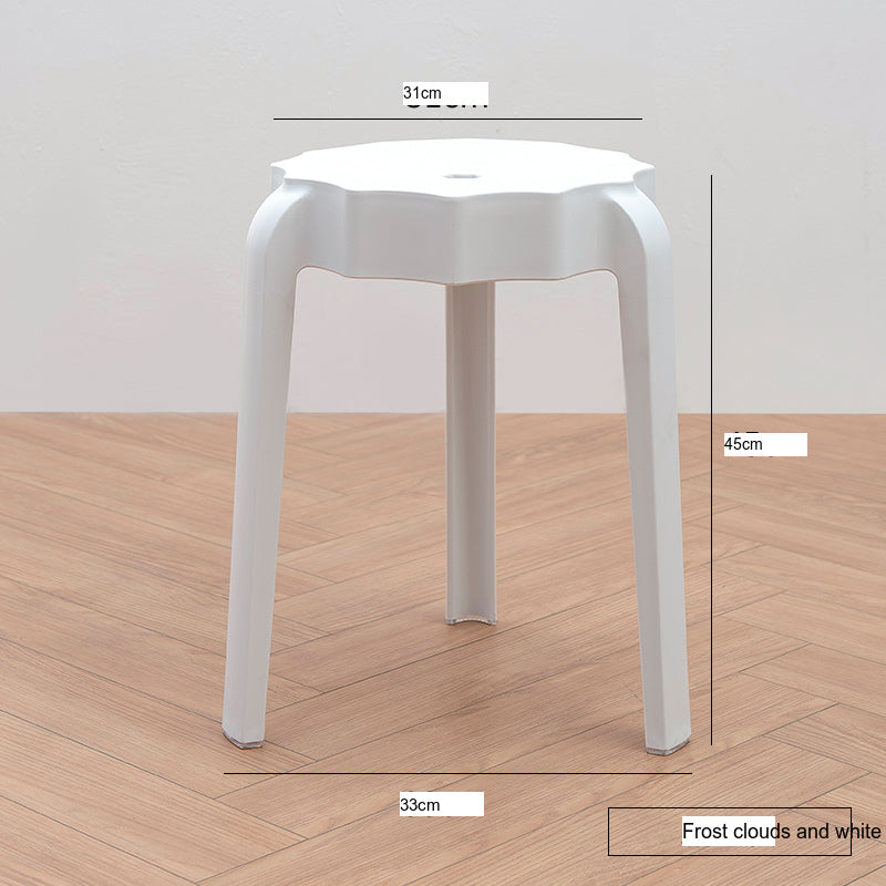 NIYE Eldridge Versatile Round Plastic Stool from NIYE
