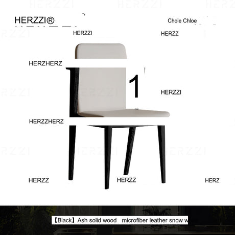 HERZZI Sapphira Artisan Retro Solid Wood Dining Chair from HERZZI