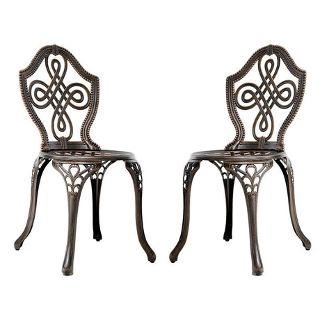 ZIYE Fujiko Elegant Wrought Iron 3-Piece Coffee Table Set from ZIYE
