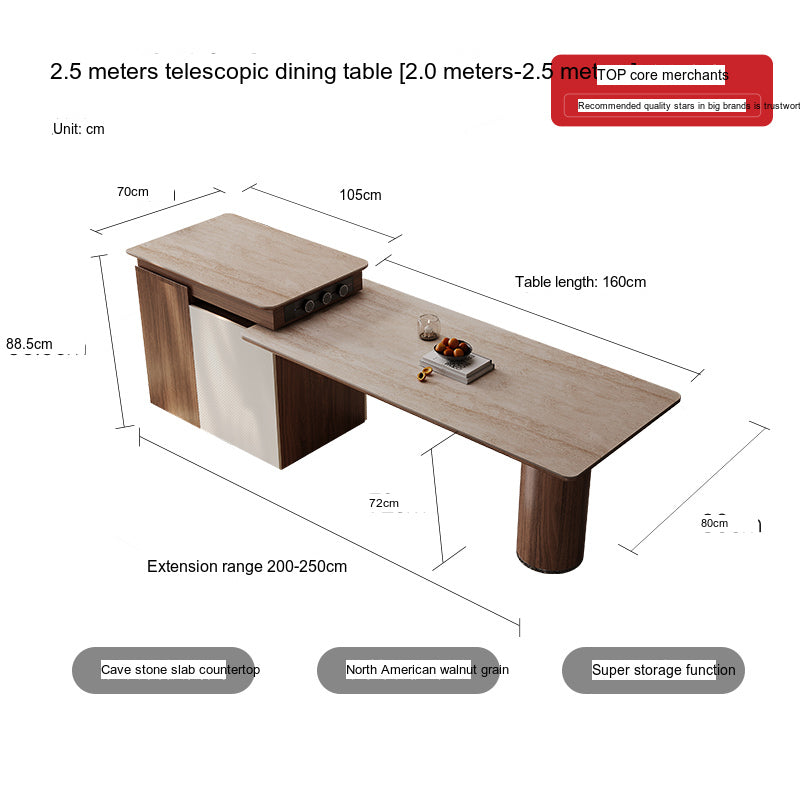 QUANMU Matheus Elegant Retractable Luxury Table from QUANMU