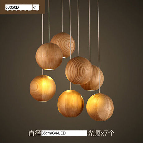 BOJI Kylana Stylish Wooden Coffee Ceiling Lamp from BOJI
