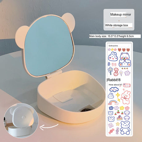 MI XIAOXIAO Juniper Compact Folding Mirror Storage Table from MI XIAOXIAO