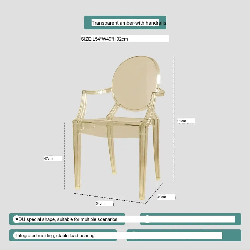 ABOUT WHITE Ambrosia Chic Translucent Dining Chair from ABOUT WHITE