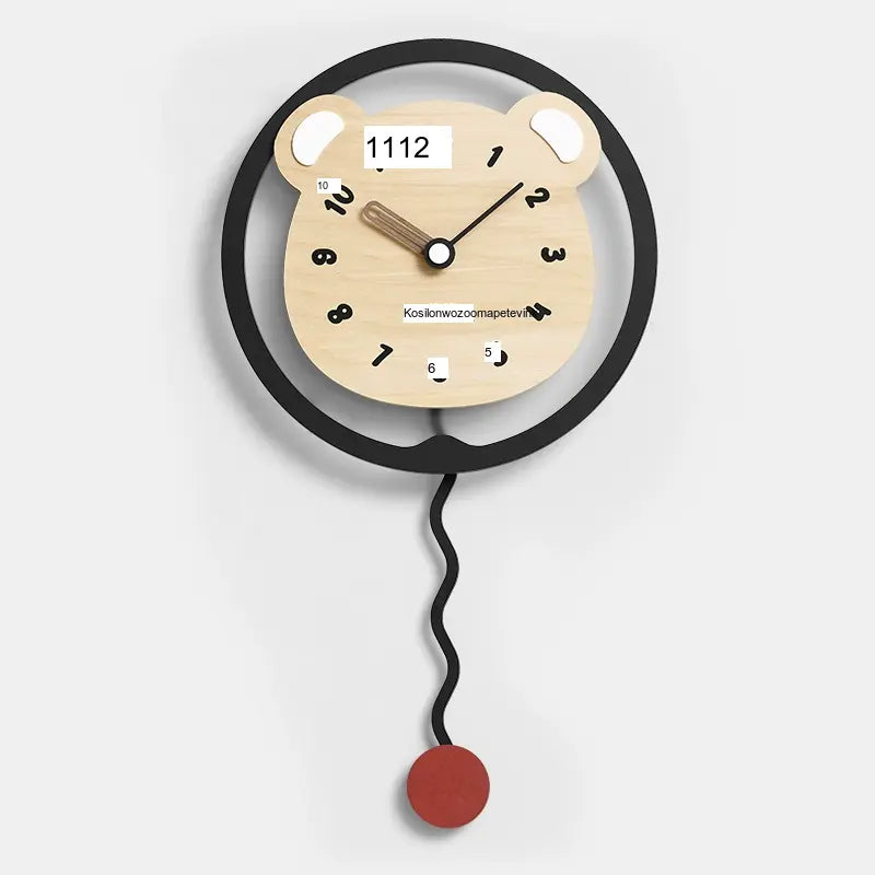 MANDELA Alhambra Creamy Artistic Minimalist Wall Clock from MANDELA