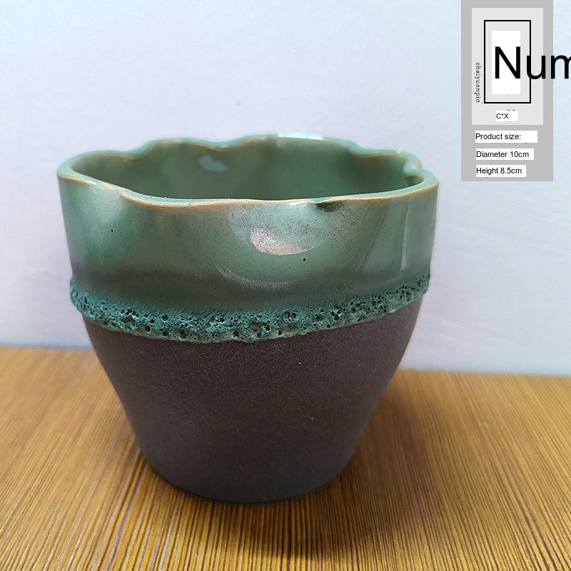 PAULOWNIA Yuna Unique Stone-Look Small Flowerpot from PAULOWNIA