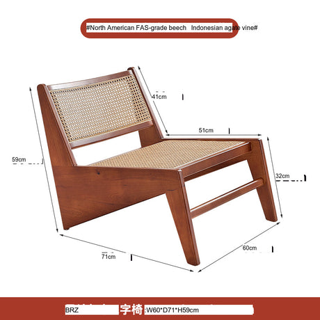 RATTAN FURNITURE Ariella Nordic Relaxation Lounge Chair from RATTAN FURNITURE