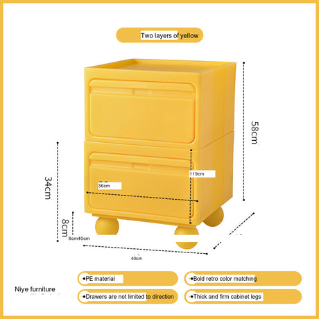 NIYE Calypso Minimalist Nordic Bedroom Storage Side Cabinet from NIYE