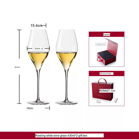 RONA Swan Wine Glass High-End Glossy Set from RONA