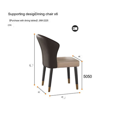 QUANMU Santiago Modern Lightweight Luxury Dining Table from QUANMU