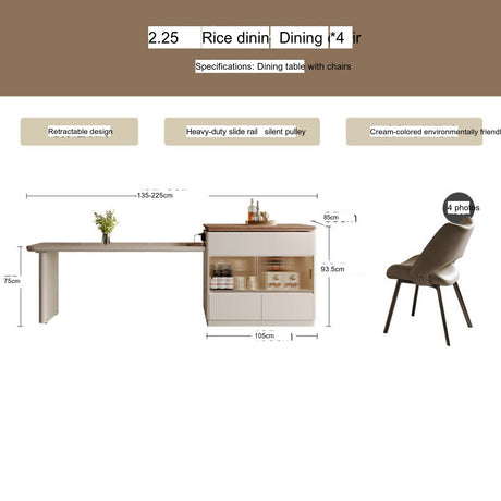 QUANMU Azura Versatile Modern Dining Table from QUANMU