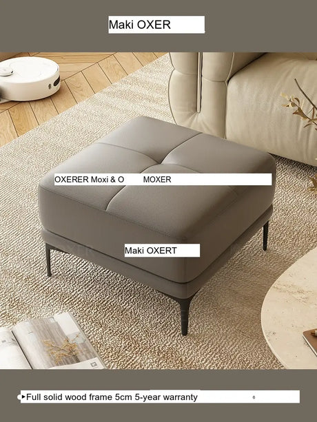 MOXER Juniper Solid Wood Footrest Compact Living Room Stool from MOXER