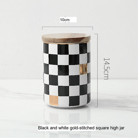 LIVETAI Marcellus Elegant Nordic Ceramic Storage Jar from LIVETAI
