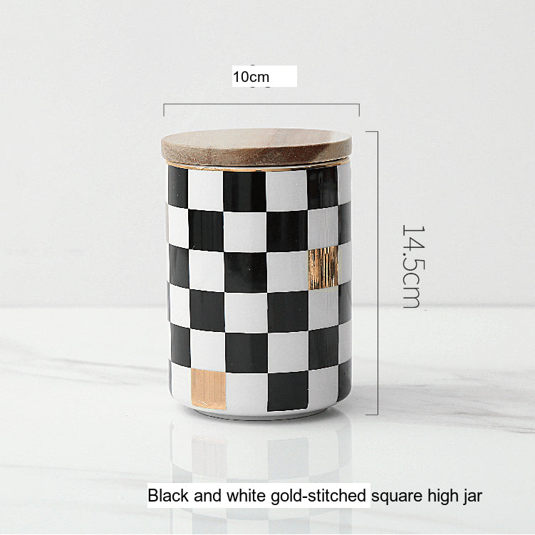 LIVETAI Marcellus Elegant Nordic Ceramic Storage Jar from LIVETAI