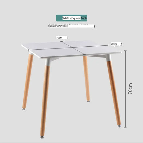 ABOUT WHITE Jisoo Elegant Solid Wood Reception Table from ABOUT WHITE