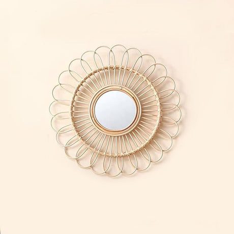 ROOMHOME Mizhati Elegant Scandinavian Woven Mirror Décor from ROOMHOME
