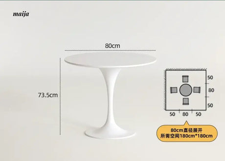 PUMPKIN BOX Round Tulip Dining Table from PUMPKIN BOX