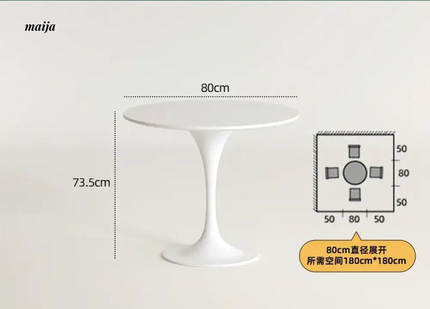PUMPKIN BOX Round Tulip Dining Table from PUMPKIN BOX