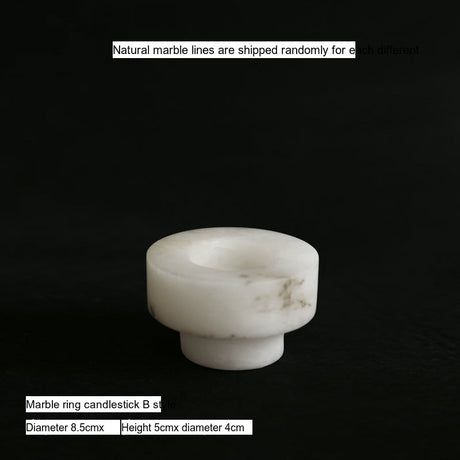 VAVINCI Arishia Luxury Natural Marble Candlestick Ornaments from VAVINCI