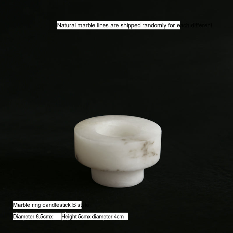 VAVINCI Arishia Luxury Natural Marble Candlestick Ornaments from VAVINCI
