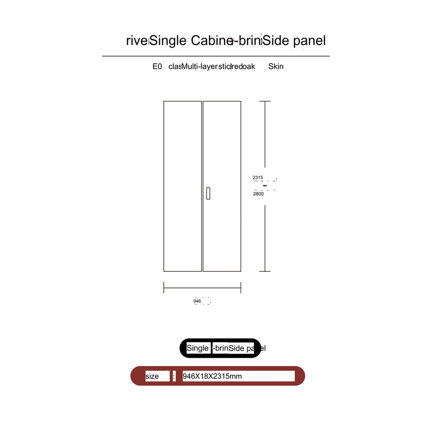 TELLS Akihiro Stylish Sliding Door Wardrobe from TELLS