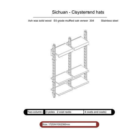TELLS Xiamen Multifunctional Retro Wardrobe System from TELLS