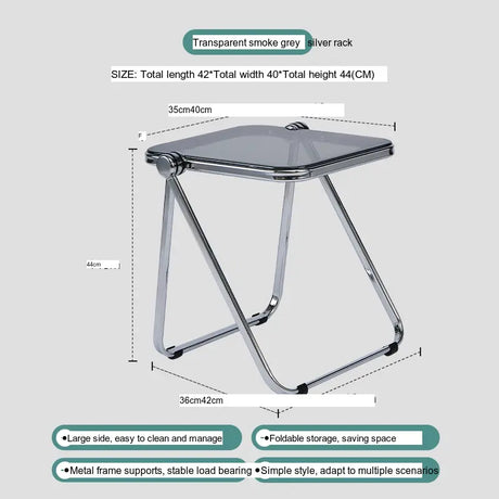 ABOUT WHITE Tamsin Elegant Foldable Acrylic Coffee Table from ABOUT WHITE