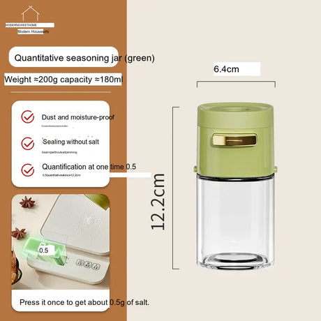 MH Araceli Modern Kitchen Salt Container with Control Mechanism from MH