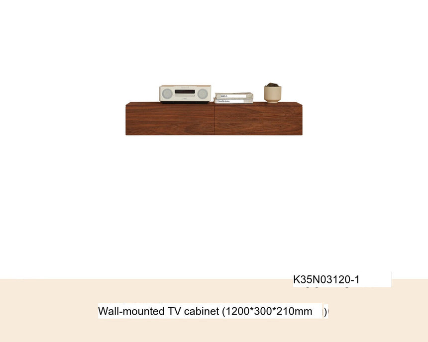 GENJI Callan Sleek Solid Wood Wall-Mounted TV Cabinet from GENJI